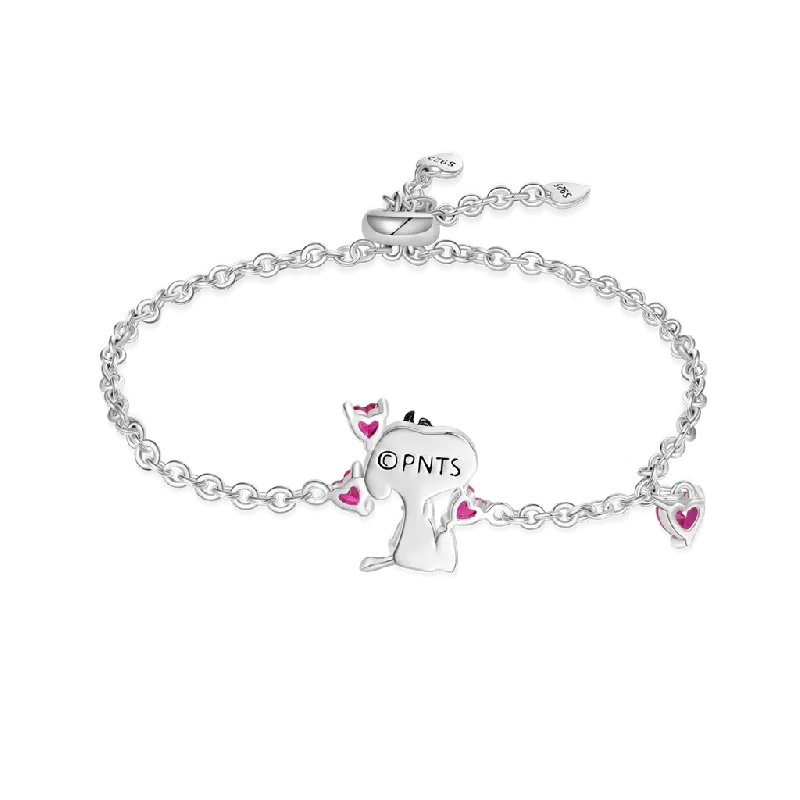 Gnoce Peanuts Snoopy Love Heart Adjustable Bracelets