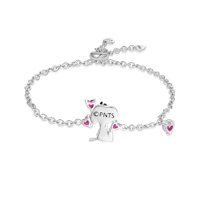 Gnoce Peanuts Snoopy Love Heart Adjustable Bracelets