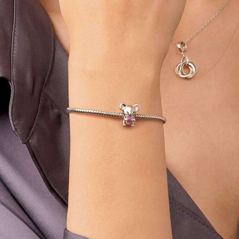 Gnoce Koala Embraces Heart Charm