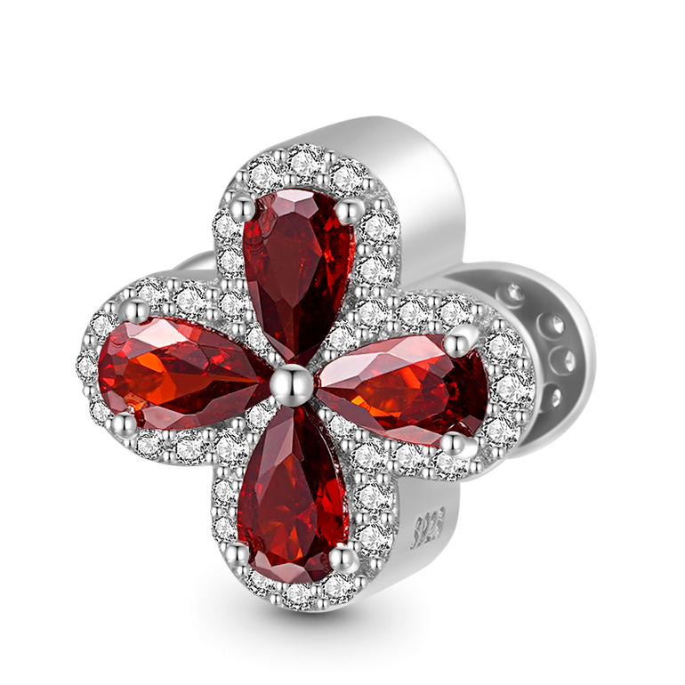 Gnoce Lucky Clover Birthstone Basic Charm
