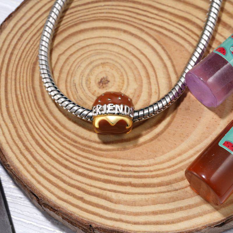 Gnoce Delicious Burger Engravable Charm