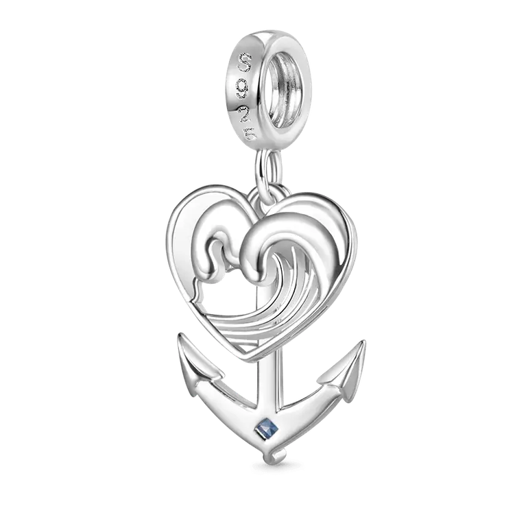Gnoce Anchor Dangling Marine Pendant Dangle Charm