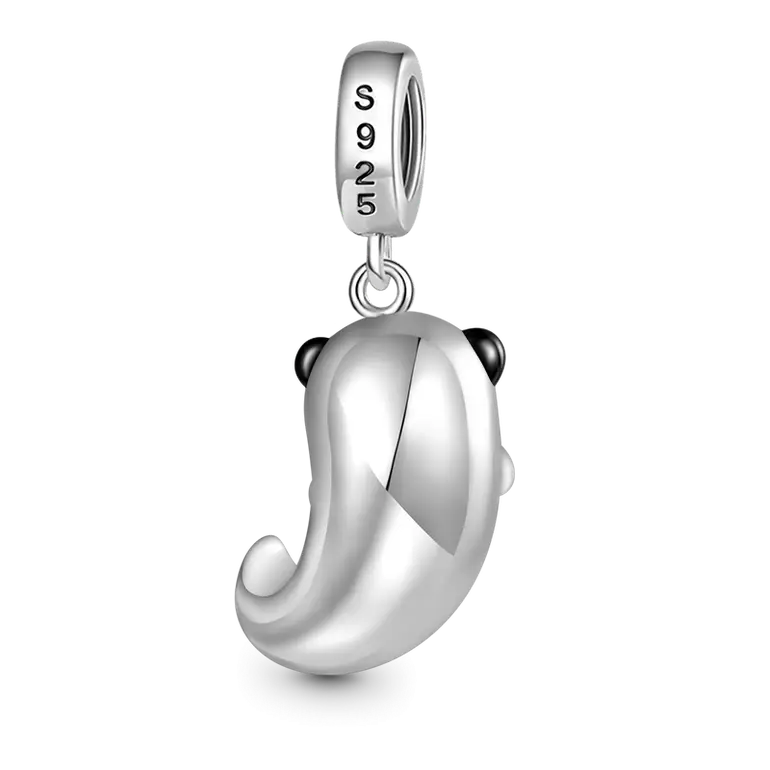 Gnoce Lovely Otter Embraces Heart Gem Charm