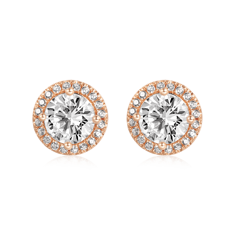 Gnoce Luxe Large Halo Stud Earrings