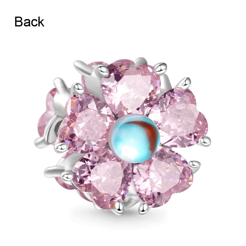 Gnoce Pink Blooming Flower Charm