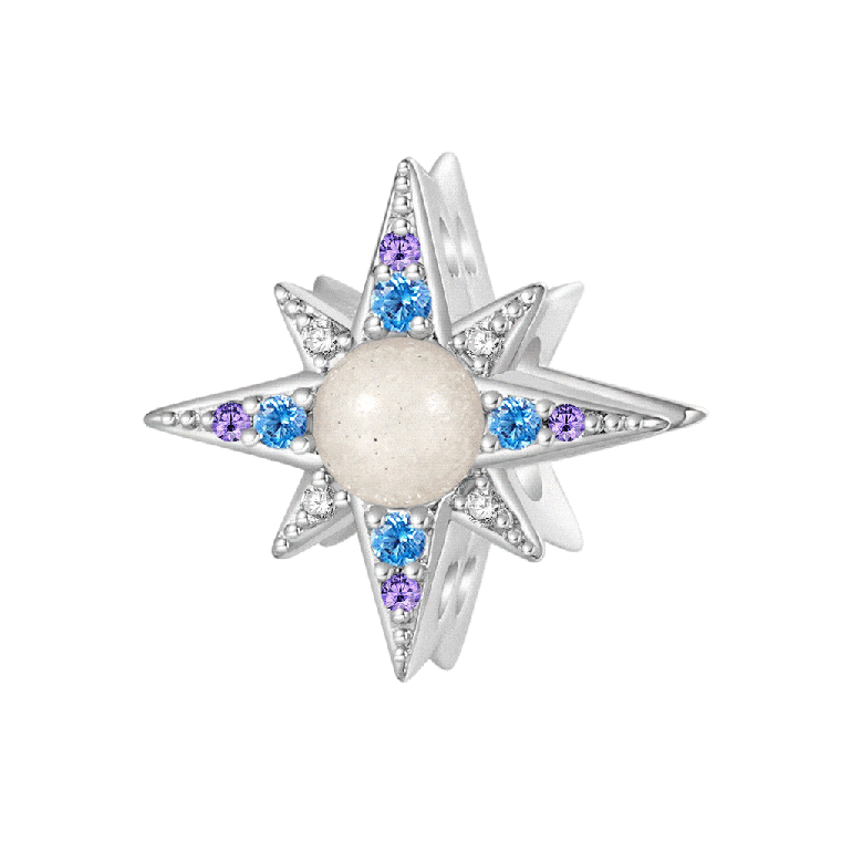 Gnoce Sparkling Glow-in-the-Dark Star Charm