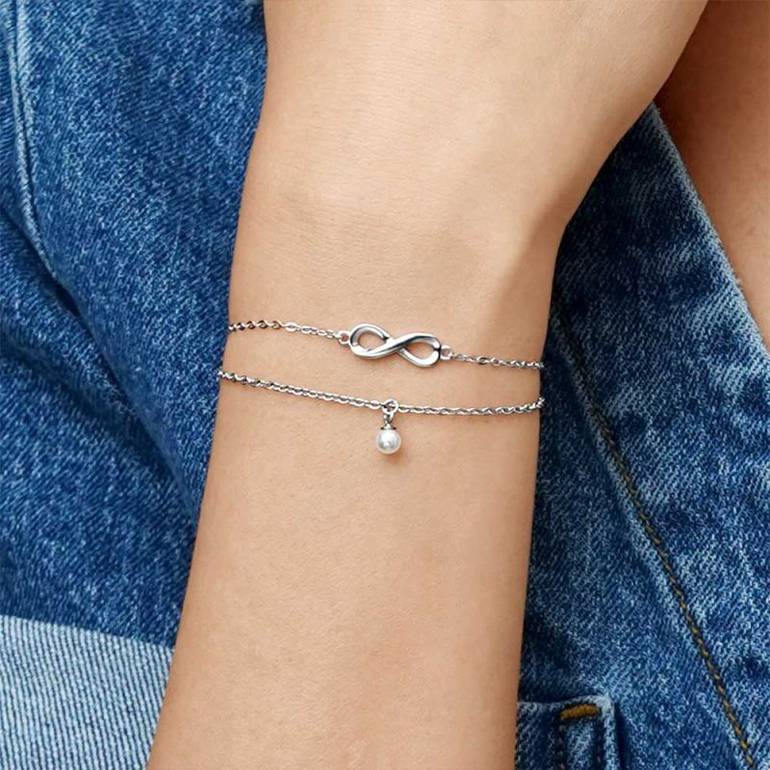 Gnoce Infinity Love Pearl Bracelets