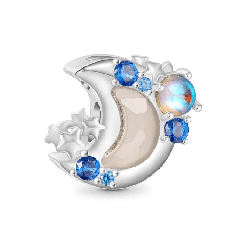 Gnoce Color-changing Moon Moonstone Charm