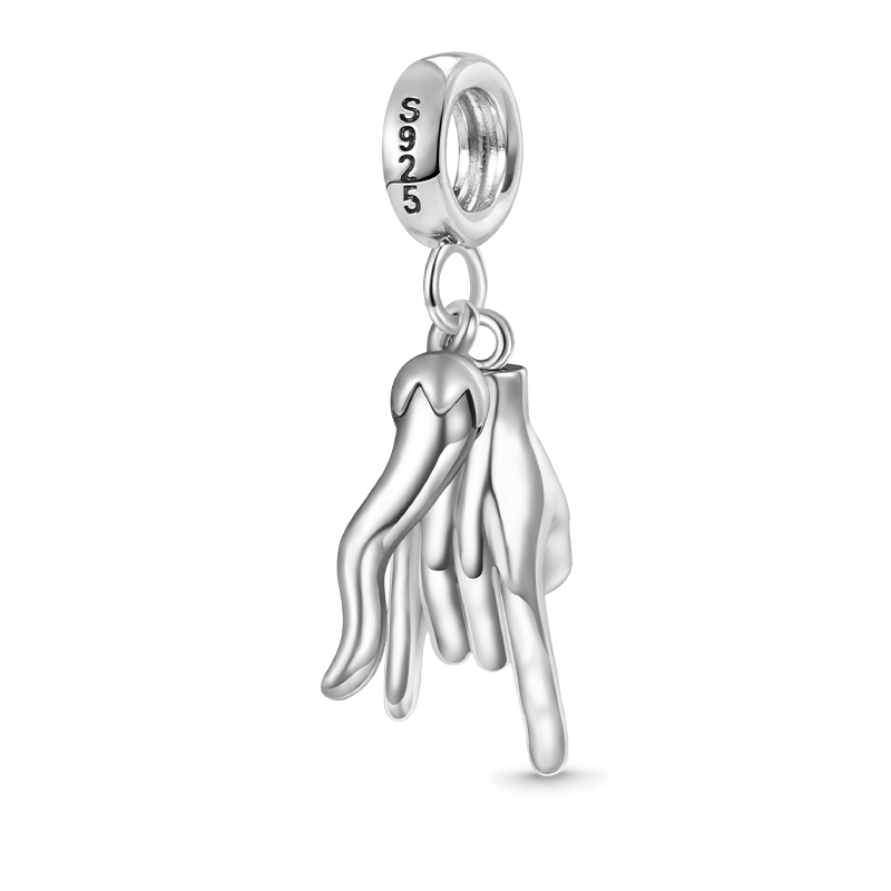Gnoce Lucky Horn & Hand Sign Pendant Dangle Charm