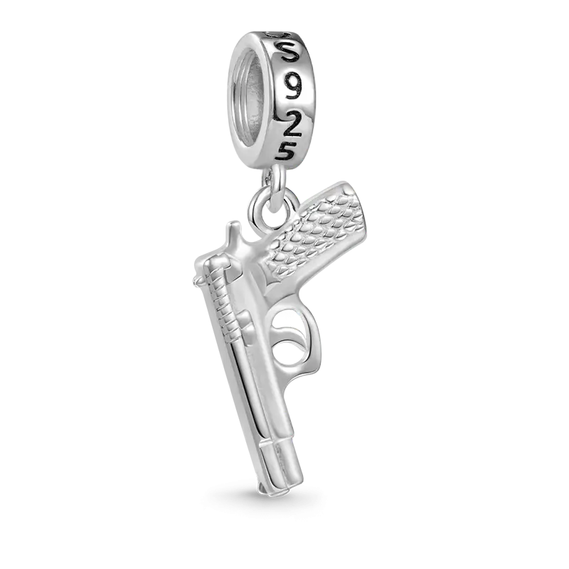 Gnoce Bullet Gun Pistol Pendant Dangle Charm