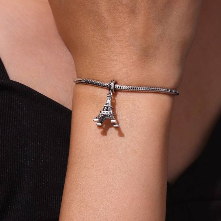 Gnoce City Series - Eiffel Tower Pendant Dangle Charm