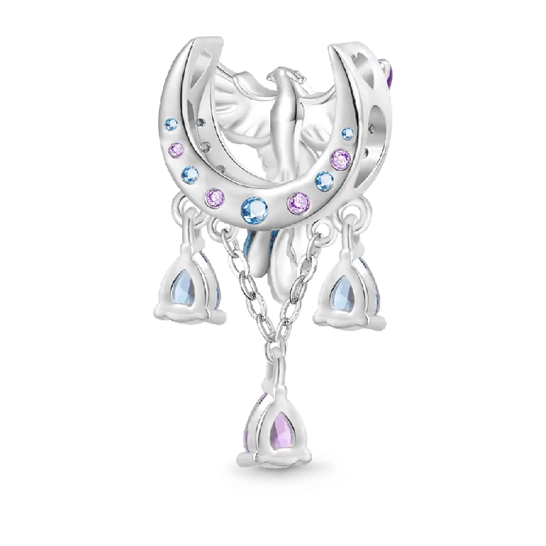 Gnoce Phoenix Moon Charm