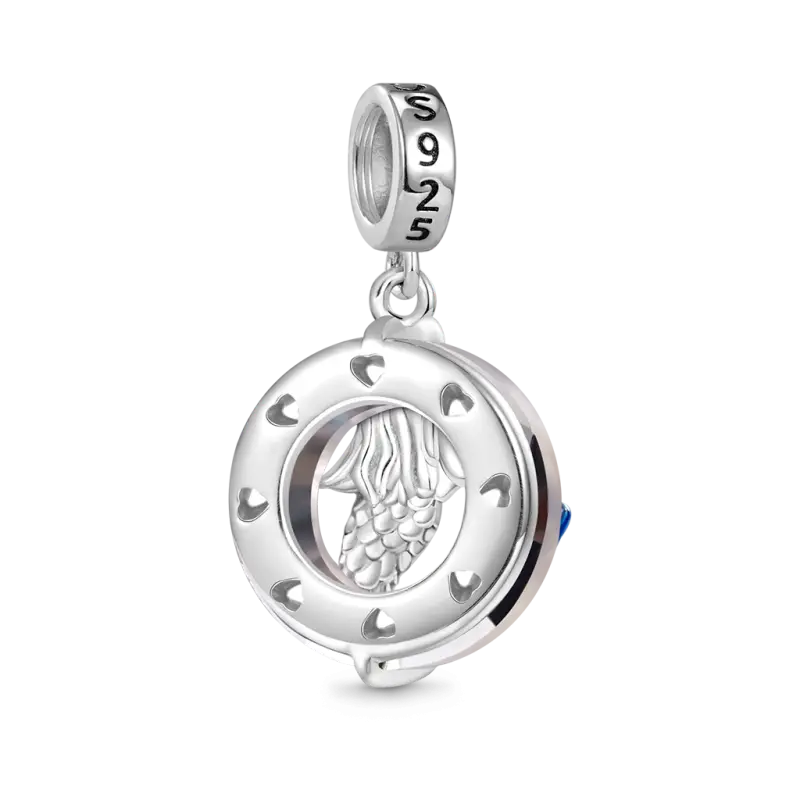 Gnoce Ring of Angels Mermaid Pendant Dangle Charm