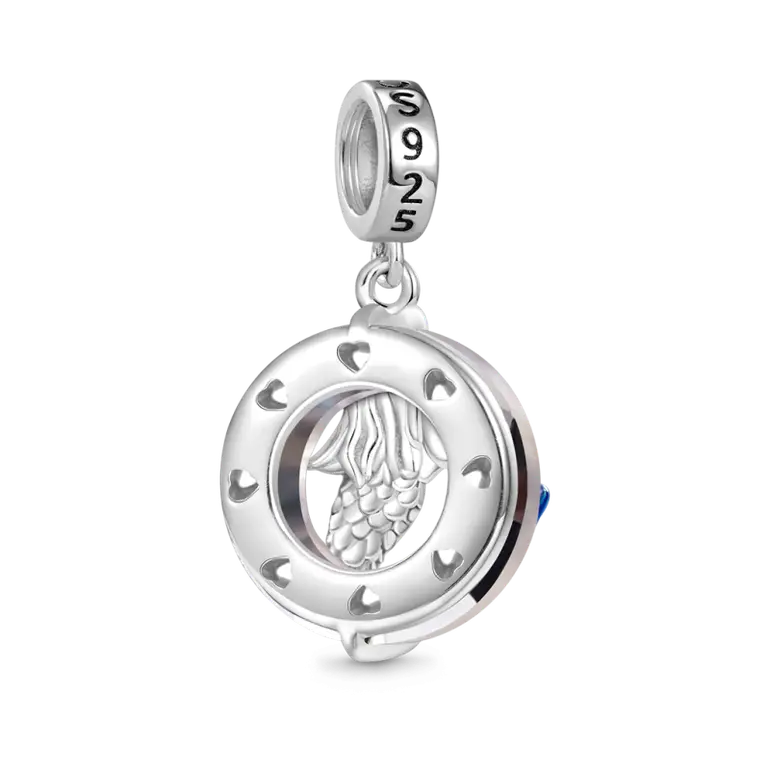 Gnoce Ring of Angels Mermaid Pendant Dangle Charm