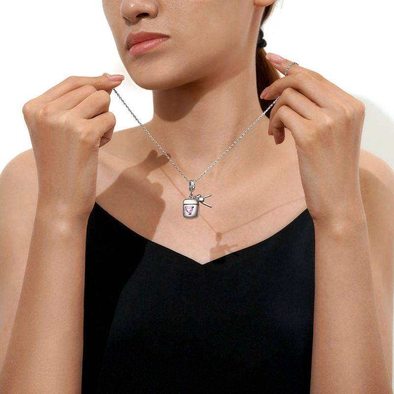 Gnoce Earphone Box Triple Pendant Dangle Charm