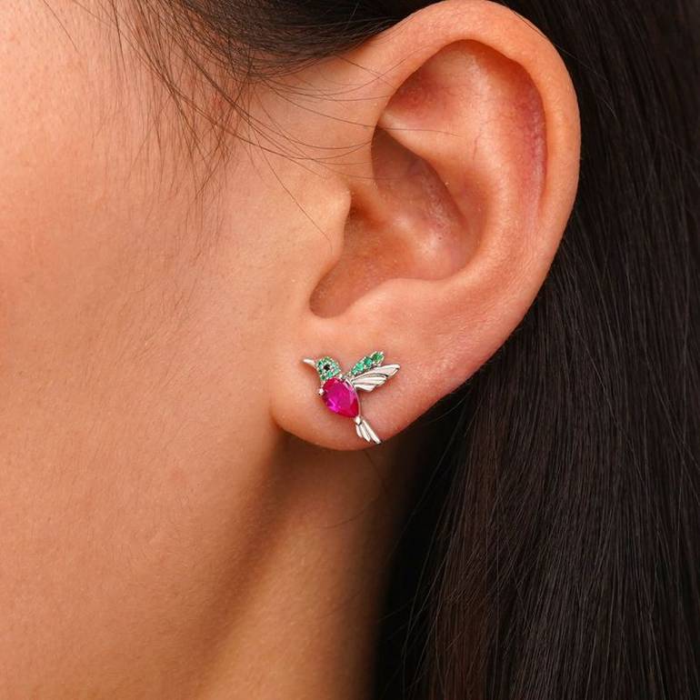 Gnoce Hummingbird Stud Earrings