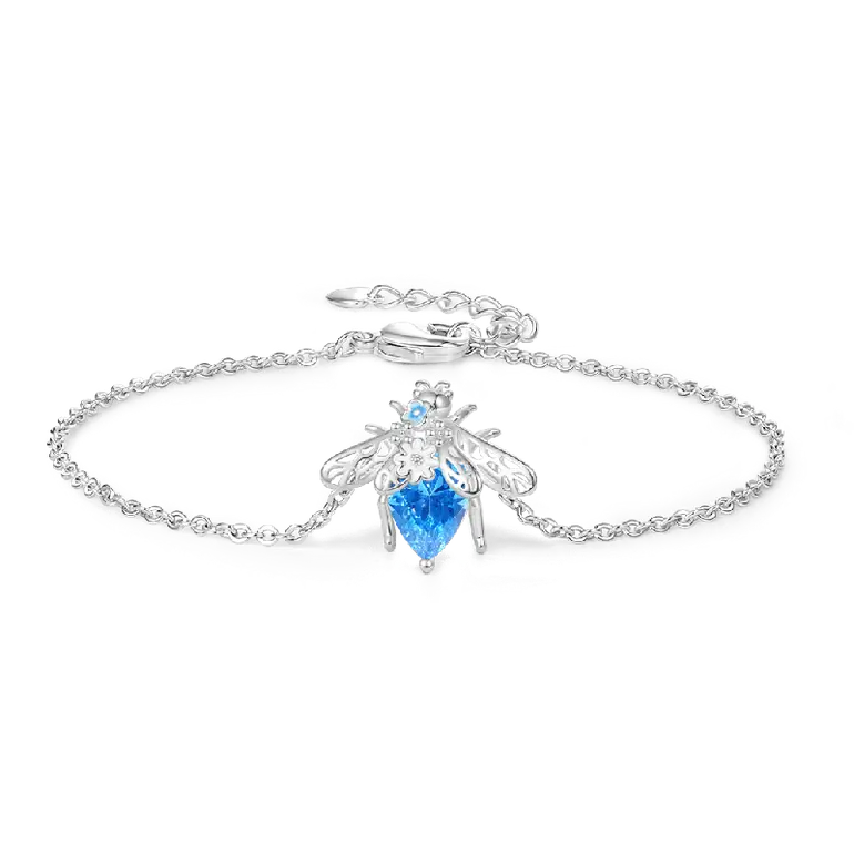 Gnoce Adjustable Blue Bee Bracelets