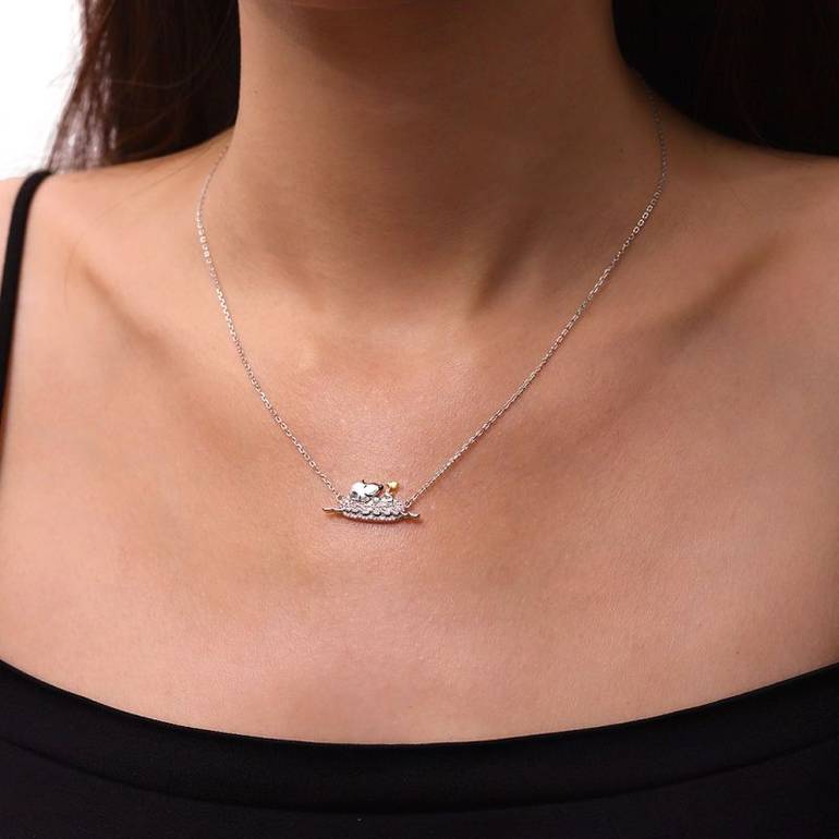 Gnoce Peanuts Snoopy with Woodstock Rafting Necklaces