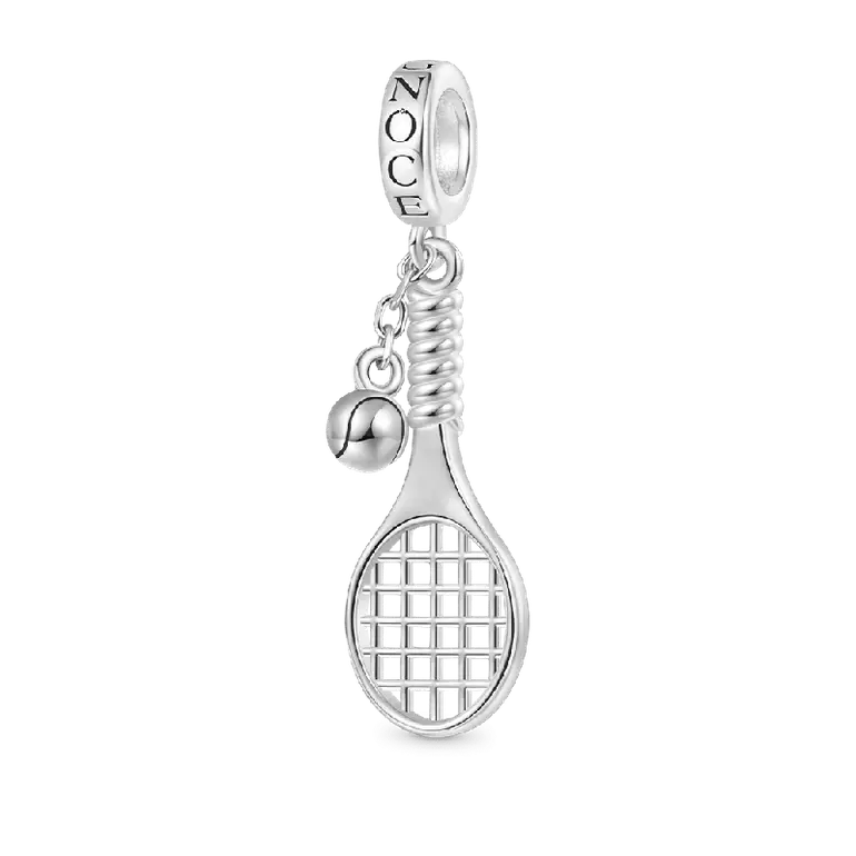 Gnoce Sports Tennis Racket and Ball Pendant Dangle Charm