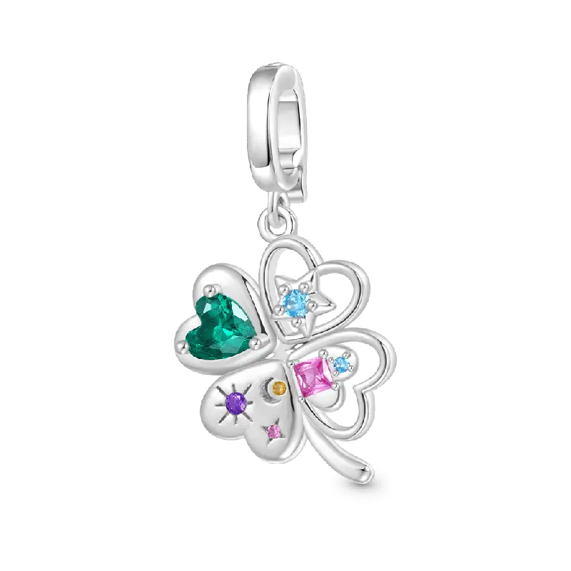 Gnoce Four Leaf Clover Clasp Clusters Charm