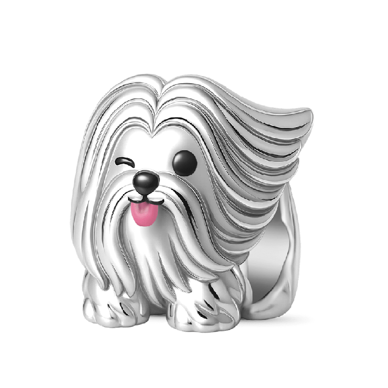 Gnoce Naughty Lhasa Apso Dog Charm