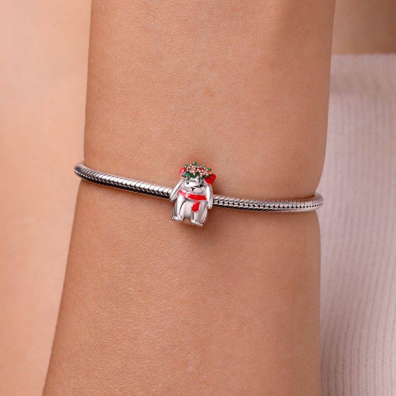 Gnoce Christmas Bunny Charm