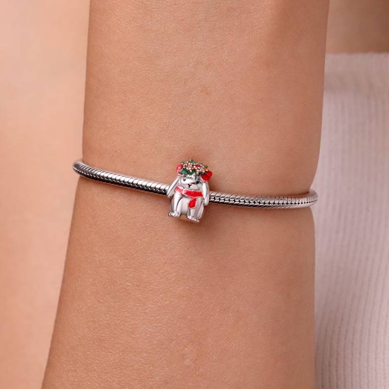 Gnoce Christmas Bunny Charm