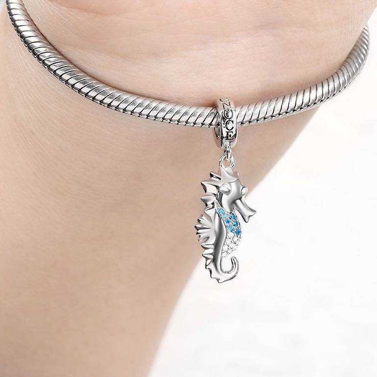 Seahorse Charm Pendant 925 Sterling Silver