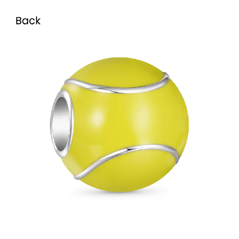 Gnoce Green Tennis Ball Sports Charm