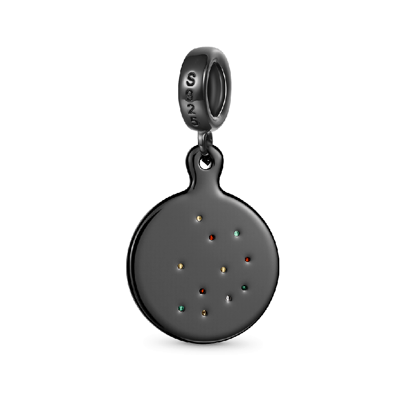 Gnoce Iron Plate Pizza Pendant Dangle Charm