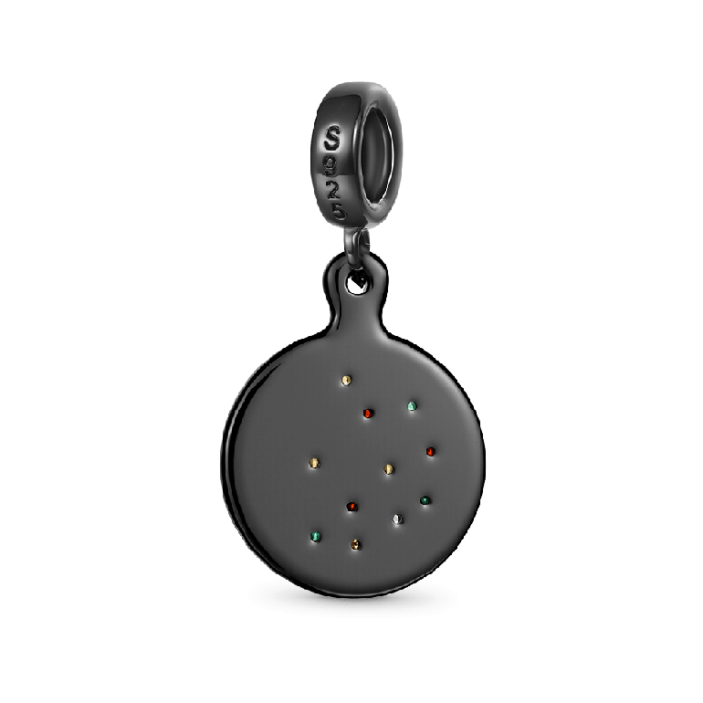 Gnoce Iron Plate Pizza Pendant Dangle Charm