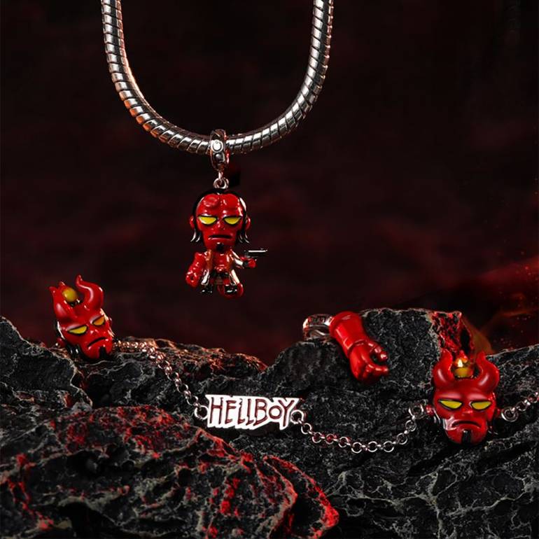 Gnoce Hellboy Right Hand of Doom Pendant Dangle Charm