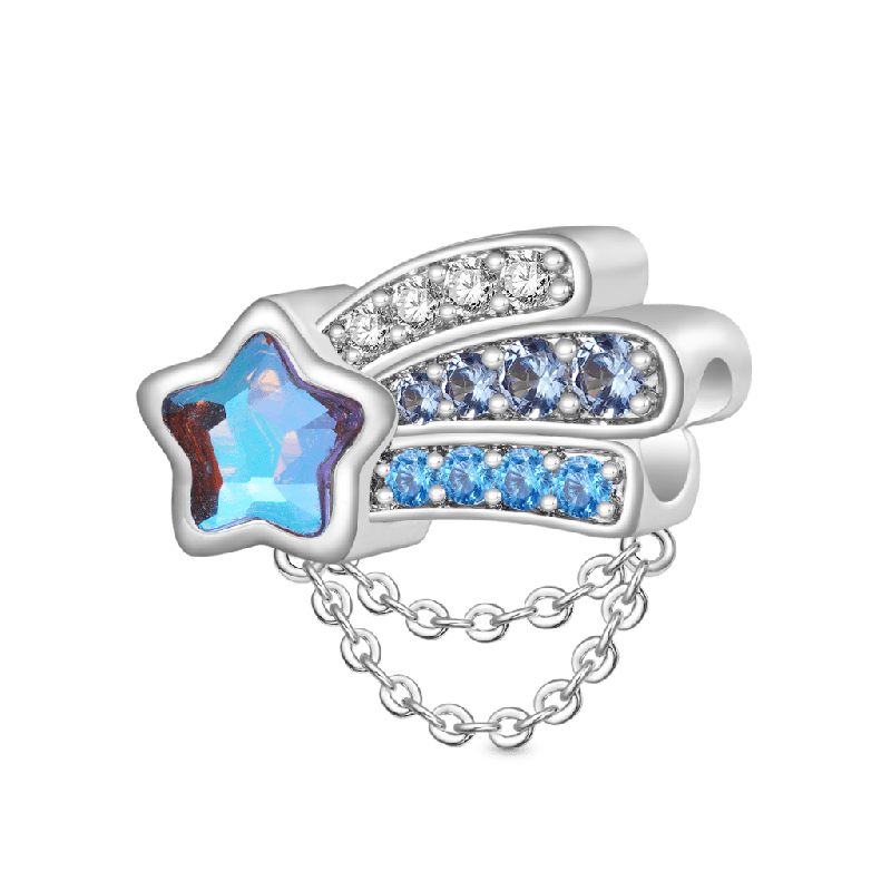Gnoce Aqua Blue Starfish Charm