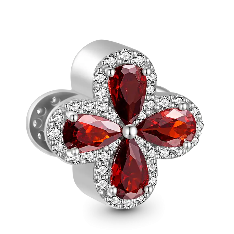 Gnoce Lucky Clover Birthstone Basic Charm