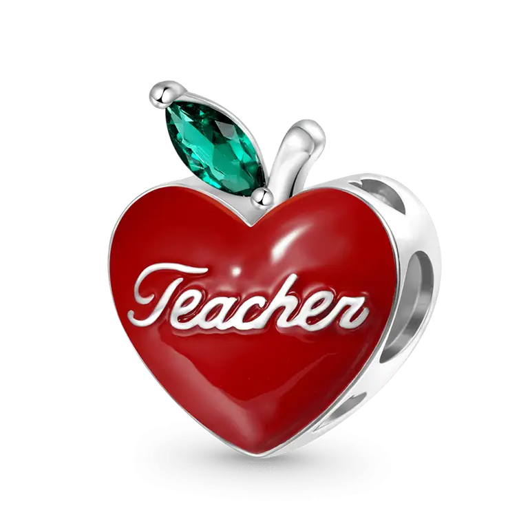 Gnoce Teacher Apple Charm