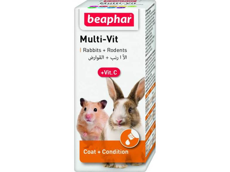 بيفار فيتامينات متعددة + فيتامين c للأرانب والقوارض 20 مل