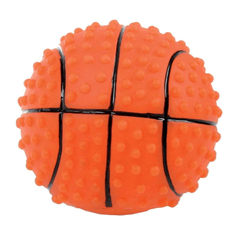 زولكس لعبة كلاب على شكل كرة سلة لون برتقالي