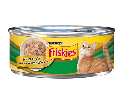 بيورينا فريسكيس طعام قطط بنكهة المأكولات البحرية فى الجيلى155جم
