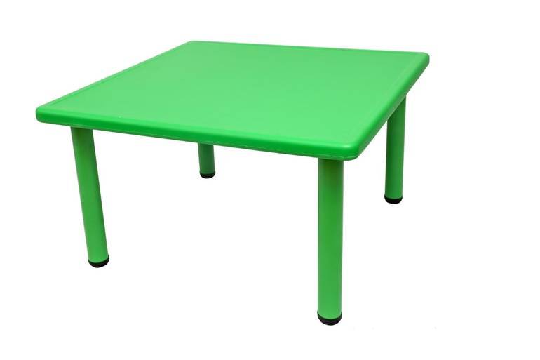 طاولة بلاستيك مربعة - أخضر