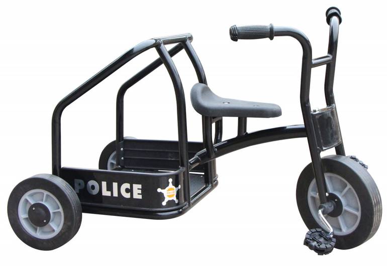 دراجة حديد أسود شرطة مزدوج