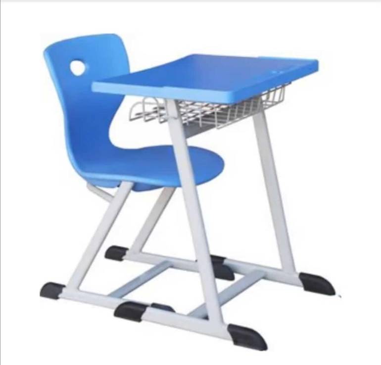 طاولة مدرسية مع كرسي - أزرق