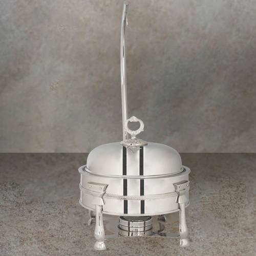 سخان تقديم دائري فاخر فضي أنيق – سعة 6 لتر
