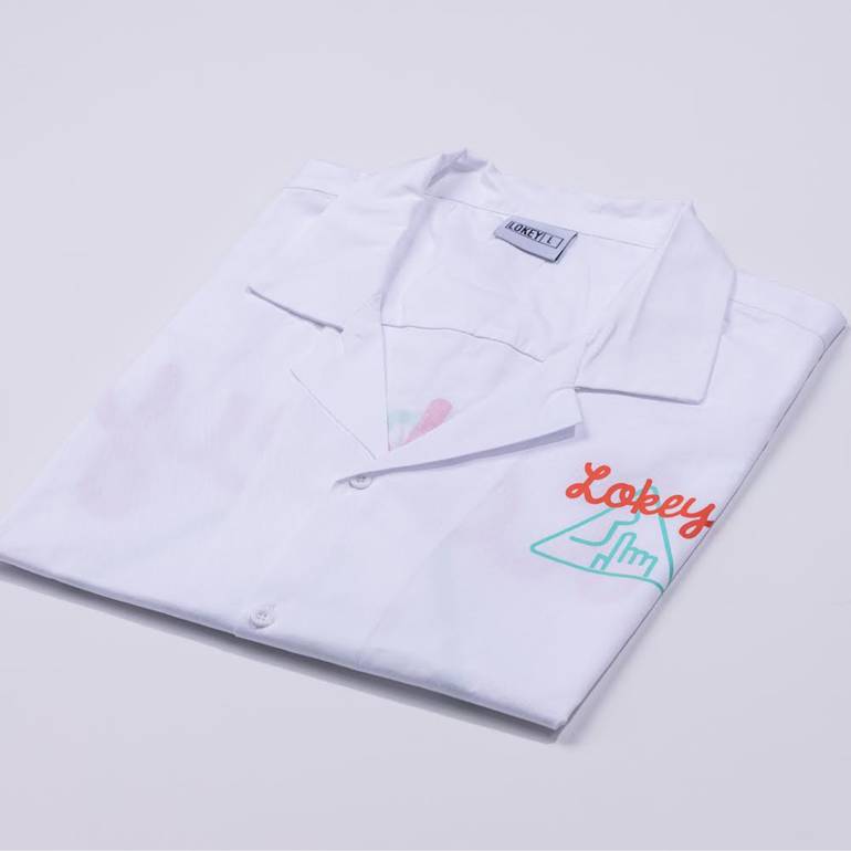LOKEY SHIRT, WHITE 