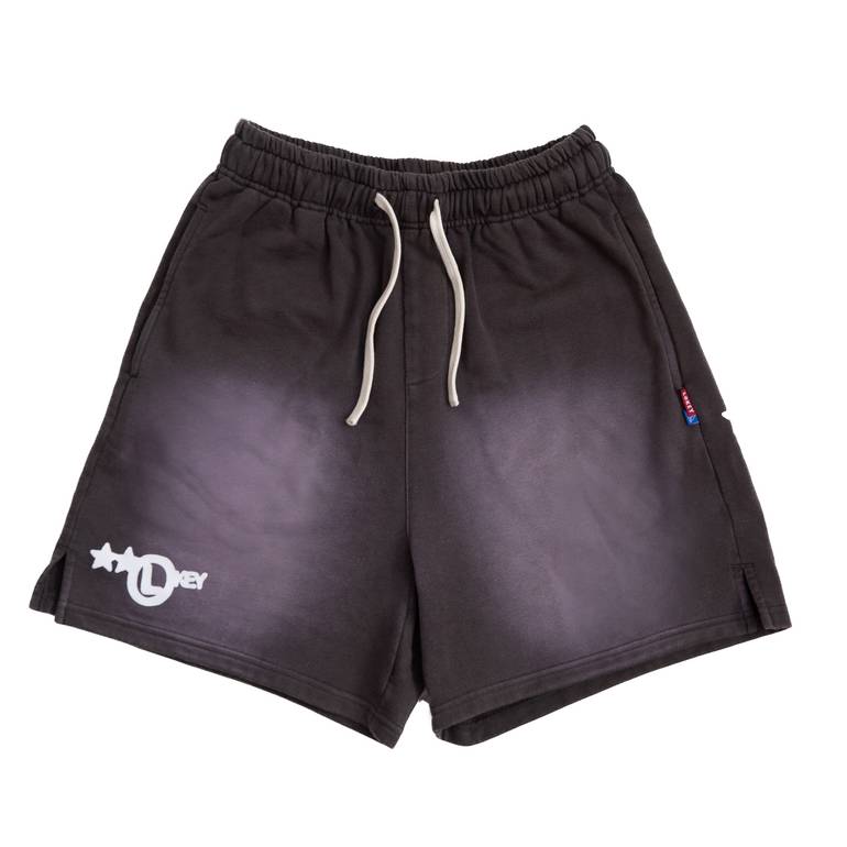 STARS SHORTS, FADED DARK GREY 