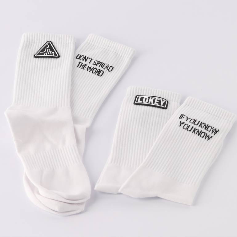 LOKEY WHITE SOCKS