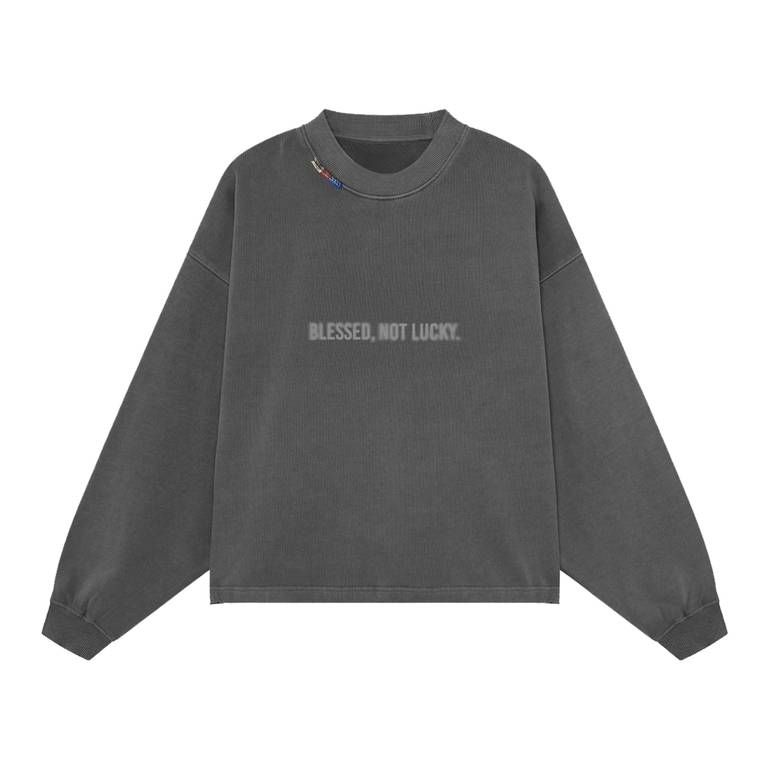 BLESSED GREY CREWNECK
