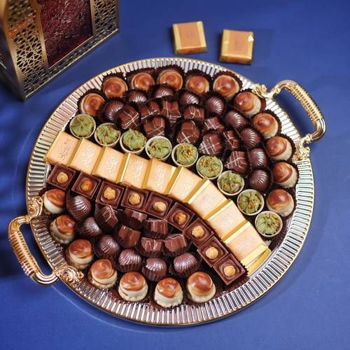 صينية شوكولاتة مجلس العيد – دائرية (1 كجم)