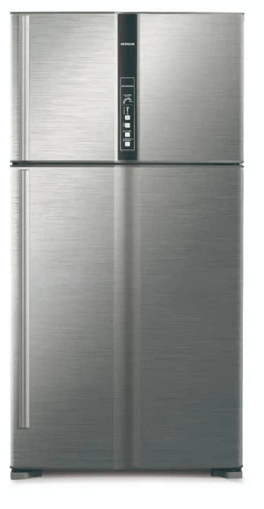ثلاجه هيتاشي 24.8 قدم بابين فضي R-V905PS1KV-1BSL