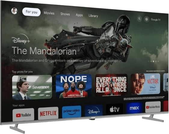 شاشة جي في سي 65 بوصة جوجل LT-65NQ7225 QLED 144 HZ 