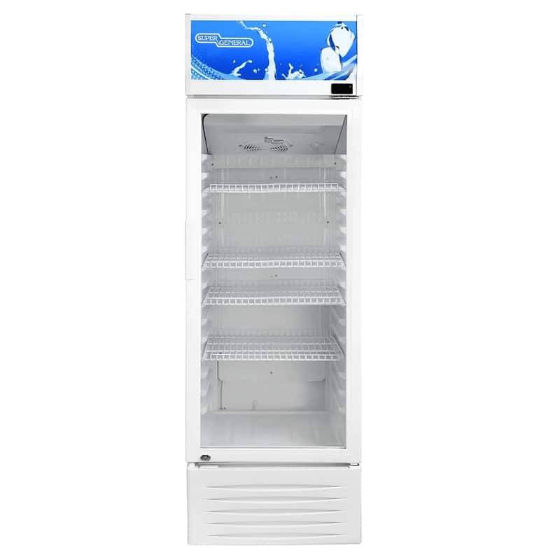 ثلاجة عرض سوبر جنرال 14 قدم 398 لتر باب زجاجي KSGSC398